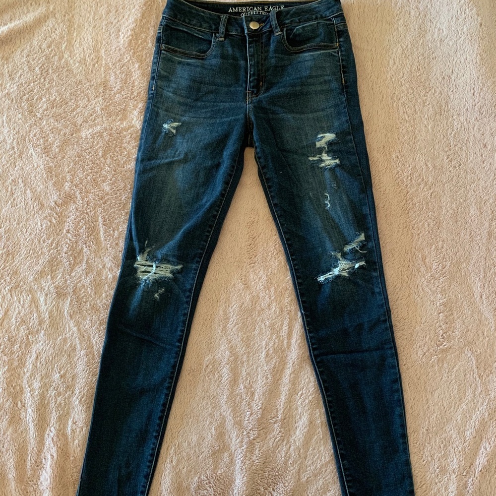 Distressed jeans